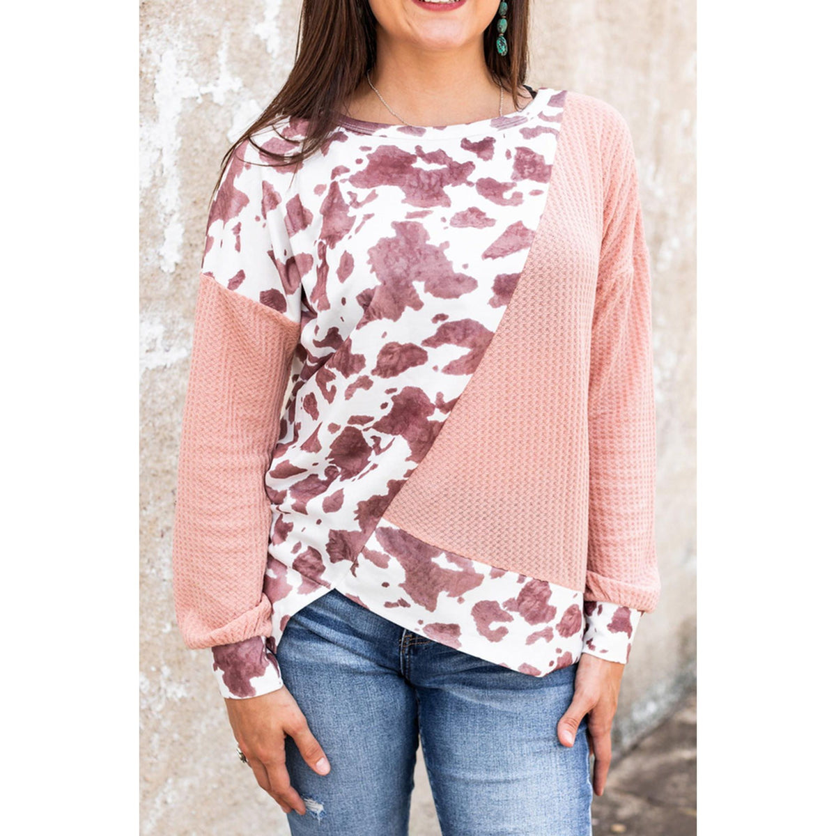 Azura Exchange Asymmetrical Long Sleeve Top - S