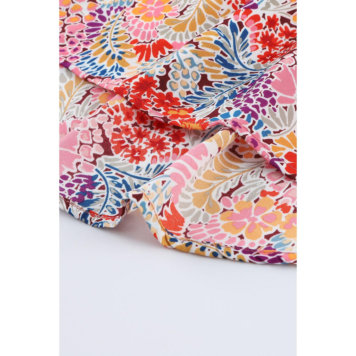 Azura Exchange Gorgeous Floral V-Neck Blouse - XL