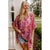 Azura Exchange Abstract Floral Print Oversize Tunic Top - M