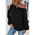 Azura Exchange Asymmetric Off Shoulder Blouse - L