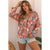 Azura Exchange Boho Floral Long Sleeve V-Neck Blouse - M