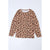 Azura Exchange Animal Print Stitching Loose Long Sleeve Top - L