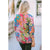 Azura Exchange Bracelet Sleeve Floral Print Blouse - M