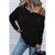 Azura Exchange Asymmetric Strappy Cold Shoulder Long Sleeve Top - L