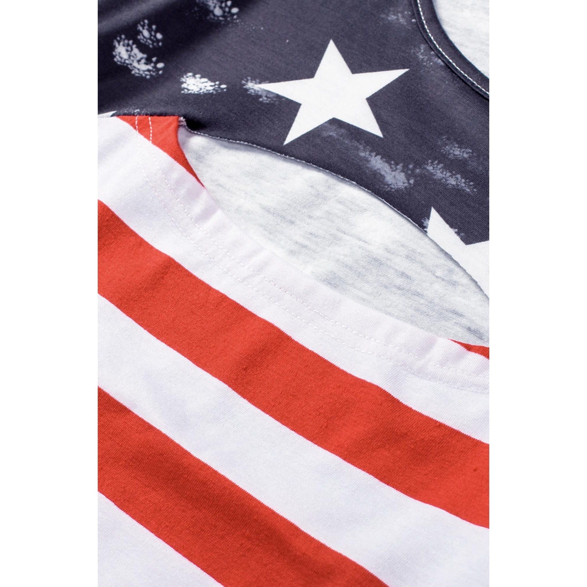 Azura Exchange American Flag Cutout T-Shirt - 2XL