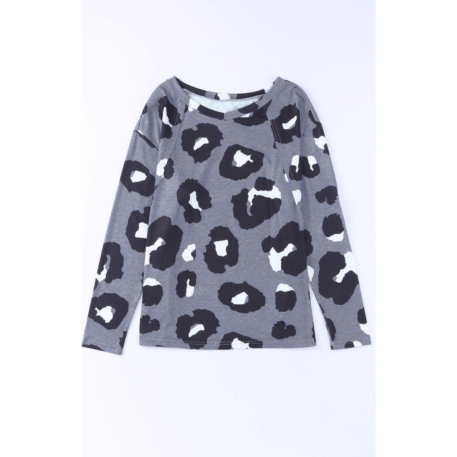 Azura Exchange Leopard Print Long Sleeve Loose Top - L