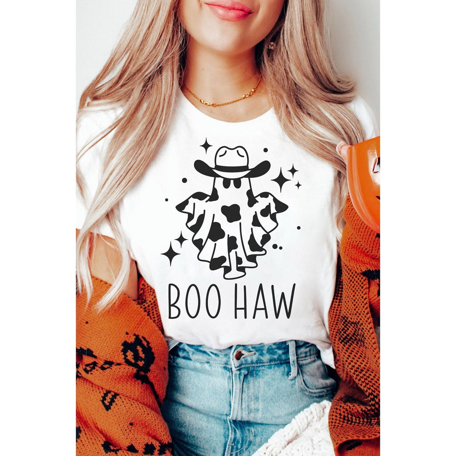 Azura Exchange BOO HAW Graphic Crew Neck Tee - 2XL