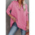 Azura Exchange Batwing Sleeve Pocketed Henley Hoodie - 2XL