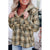 Azura Exchange Button Neck Pocketed Pullover Hoodie - M