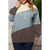 Azura Exchange Blue Colorblock Kangaroo Pocket Hoodie - 1X