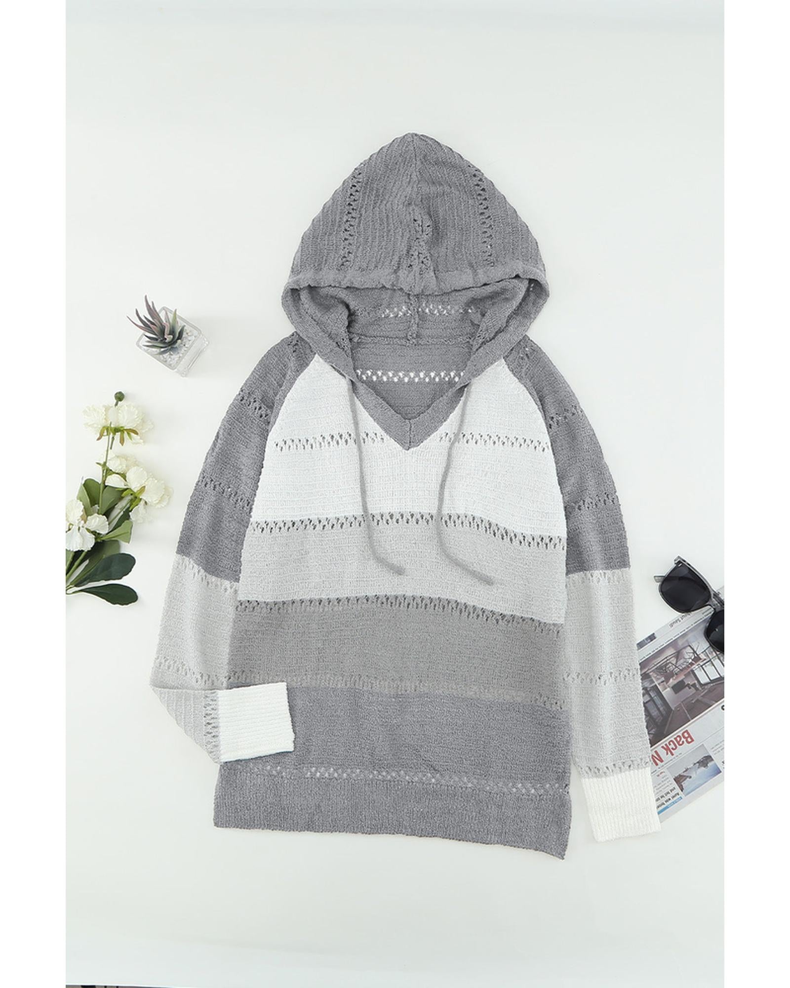 Azura Exchange Knitted Hoodie for Beach Bonfires - M
