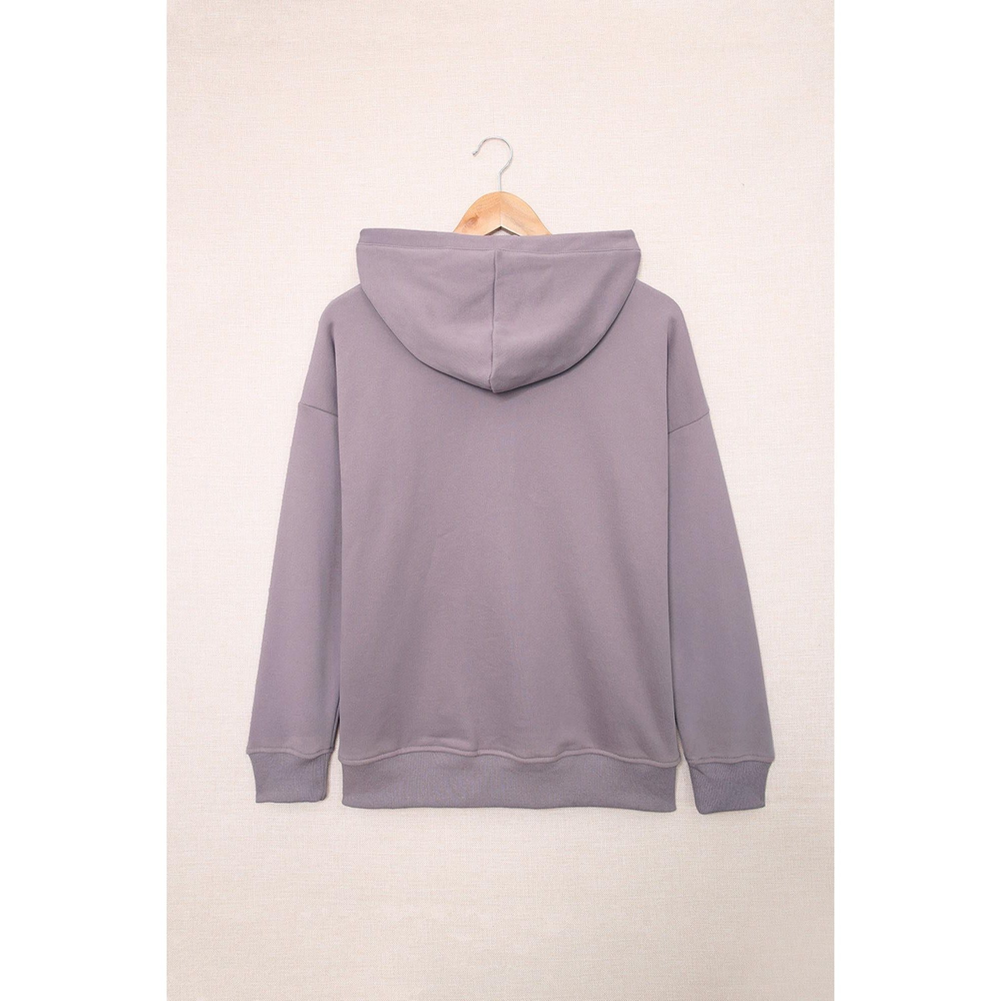 Azura Exchange Button Pullover Hoodie with Pocket - 2XL