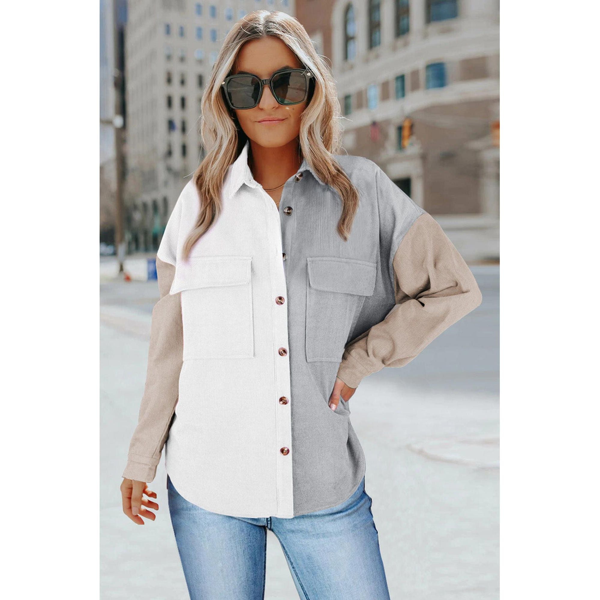 Azura Exchange Button Shirt with Pocket - 2XL