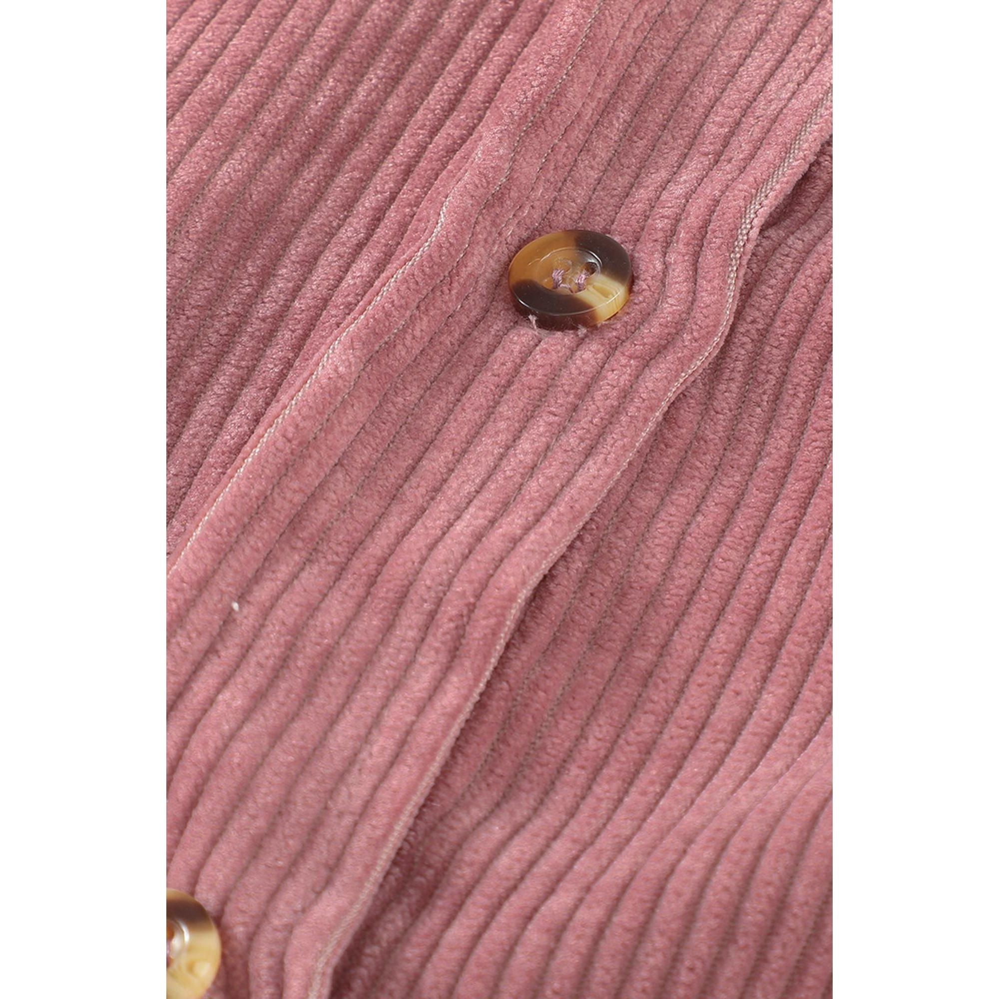 Azura Exchange Button Pocket Corduroy Shirt - M