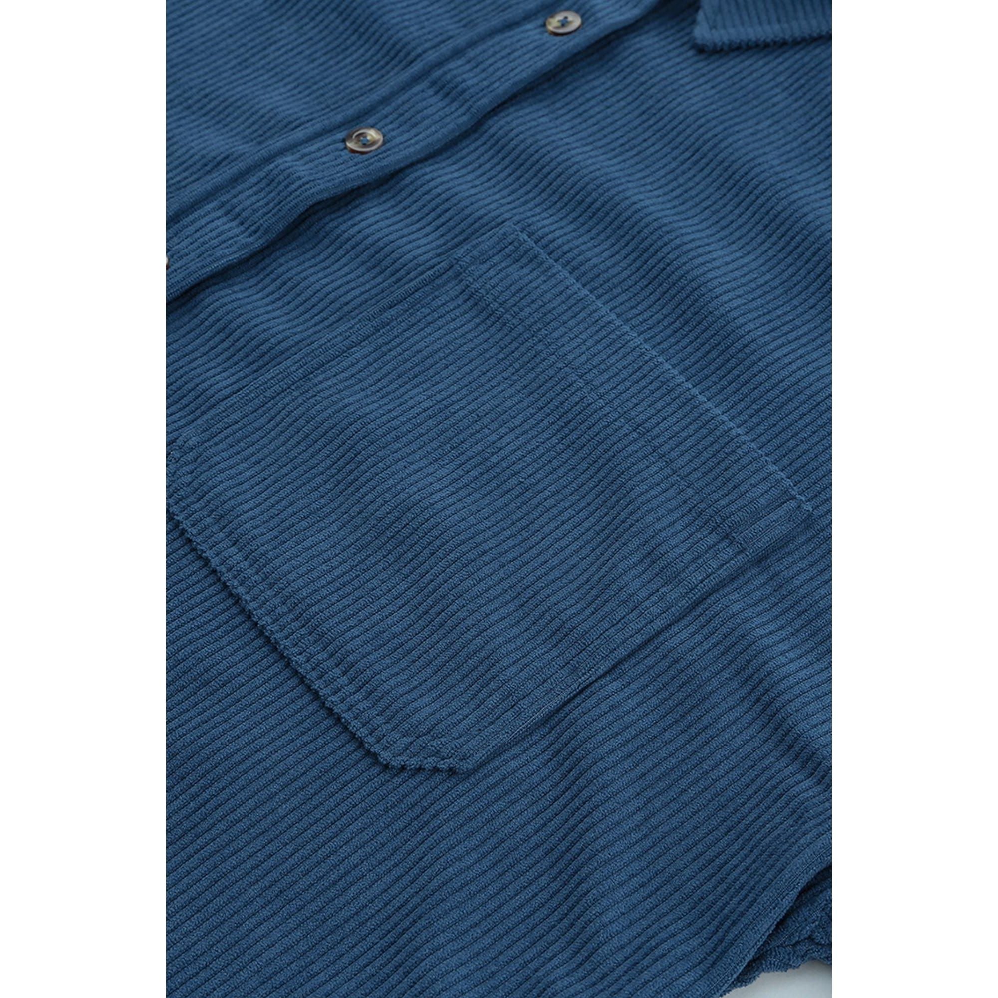 Azura Exchange Button Pocket Corduroy Shirt - 3XL