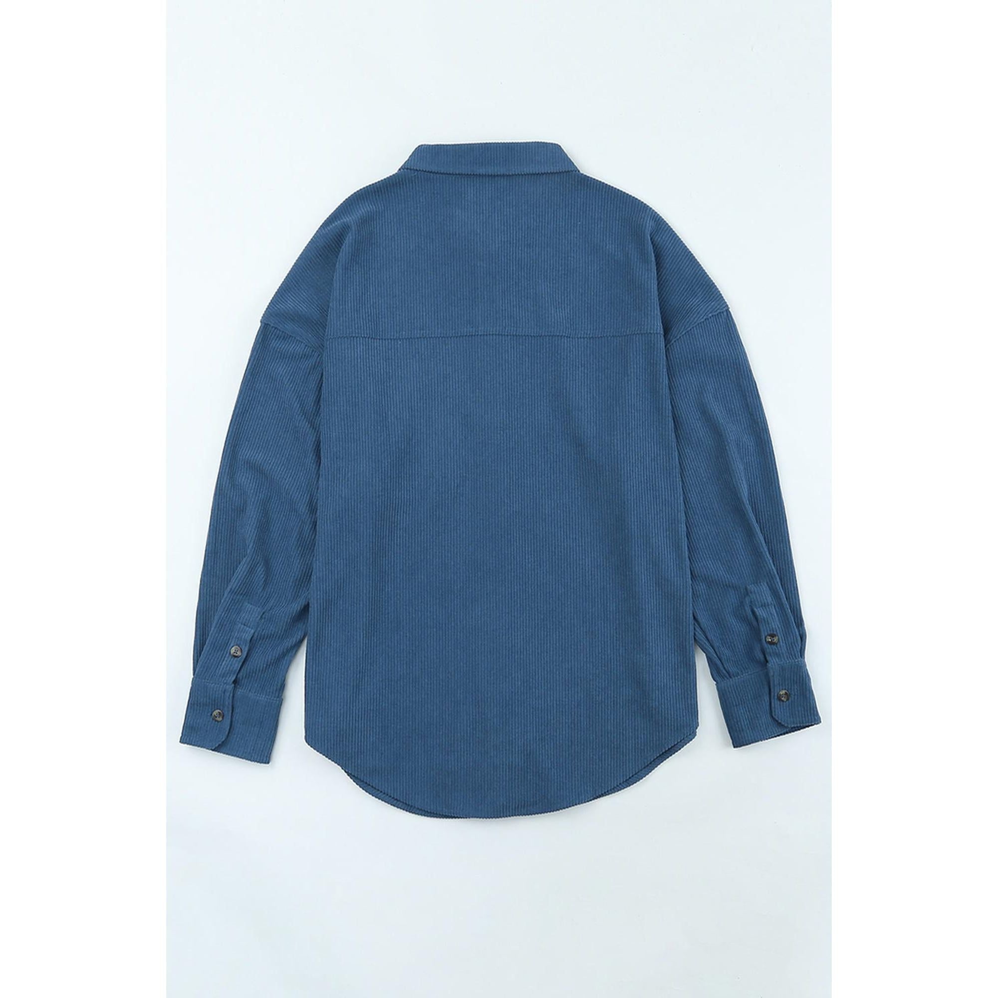 Azura Exchange Button Pocket Corduroy Shirt - S