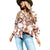 Azura Exchange Button Flap Pocket Shirt with Western Aztec Pattern - L