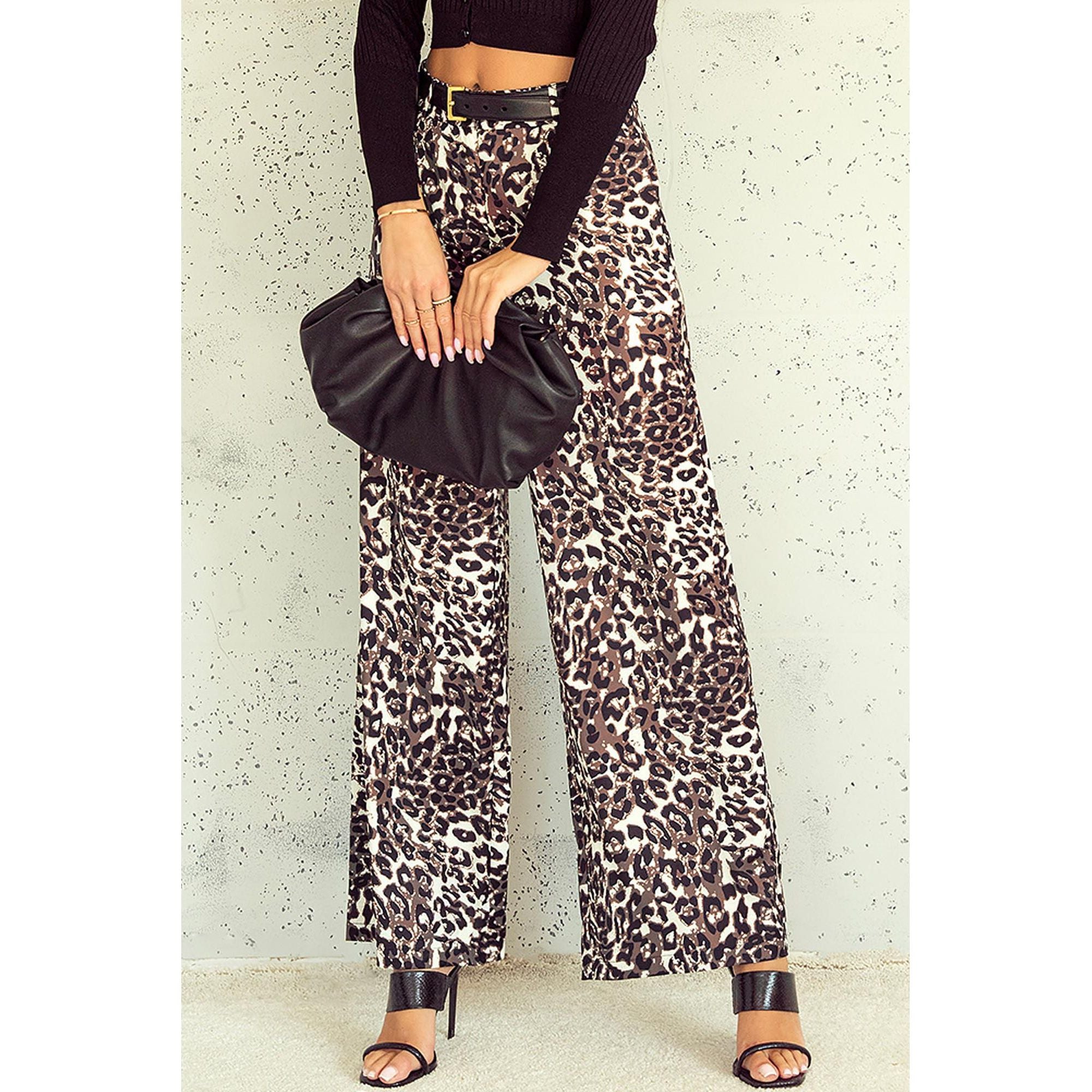 Azura Exchange Black High Waist Wide Leg Pants - 12 US