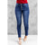 Azura Exchange Button Fly High Rise Skinny Jeans - M