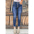 Azura Exchange Button Fly High Rise Skinny Jeans - M