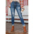 Azura Exchange Button Fly High Waist Skinny Jeans - 8 US