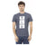 Short Sleeve Round Neck T-shirt with Front Print XS Men