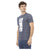 Short Sleeve Round Neck T-shirt with Front Print XS Men