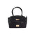 Shoulder Bag with Zip Closure and Golden Details One Size Women