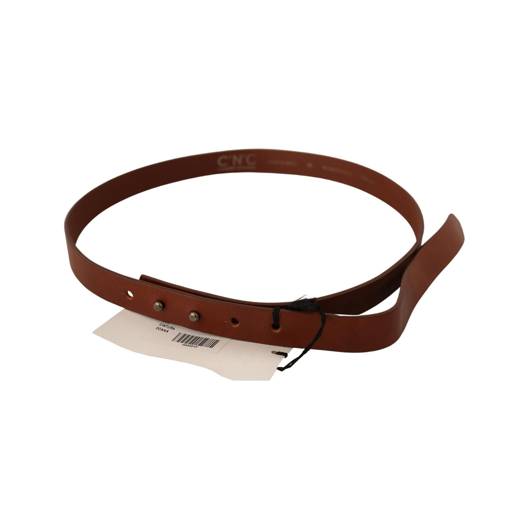 100% Authentic CNC Costume National Fashion Leather Belt 85 cm Women