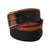 100% Leather Belt with Silver Tone Buckle Fastening 85 cm Women