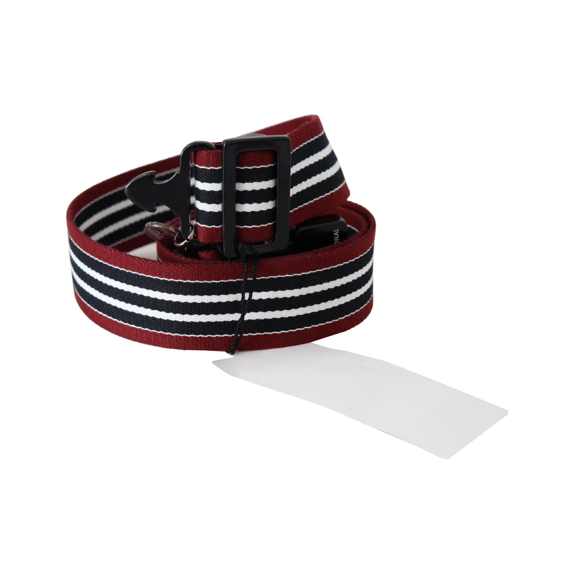 CNC Costume National Fashion Belt with Stripe Motif 100 cm Women