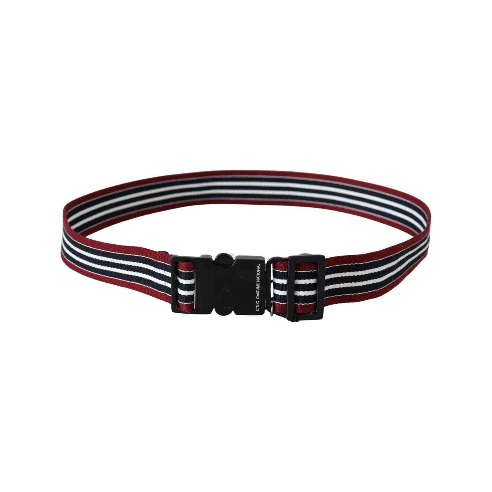 CNC Costume National Fashion Belt with Stripe Motif 100 cm Women