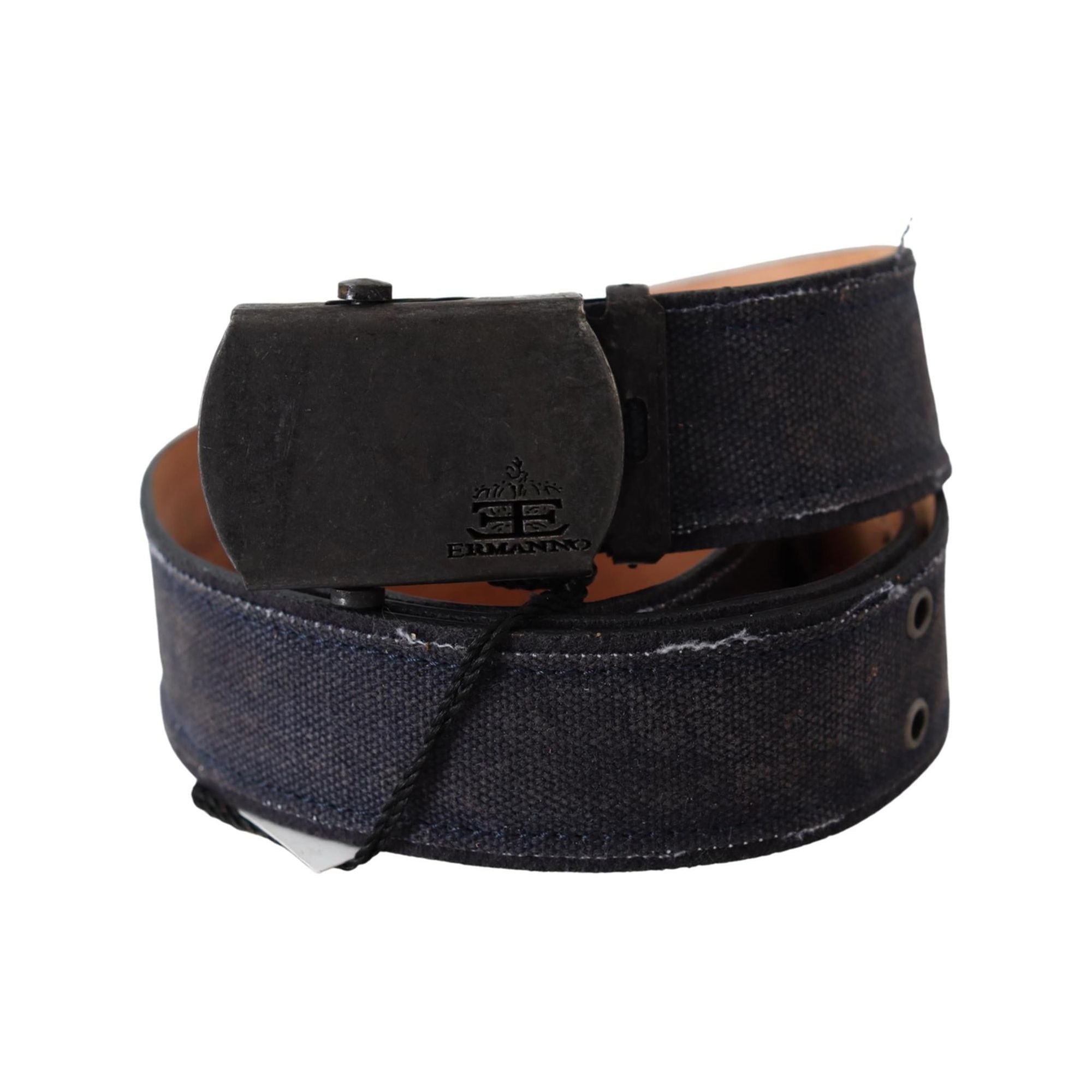 Classic Leather Belt with Vintage-Tone Hardware by Ermanno Scervino 85 cm Women