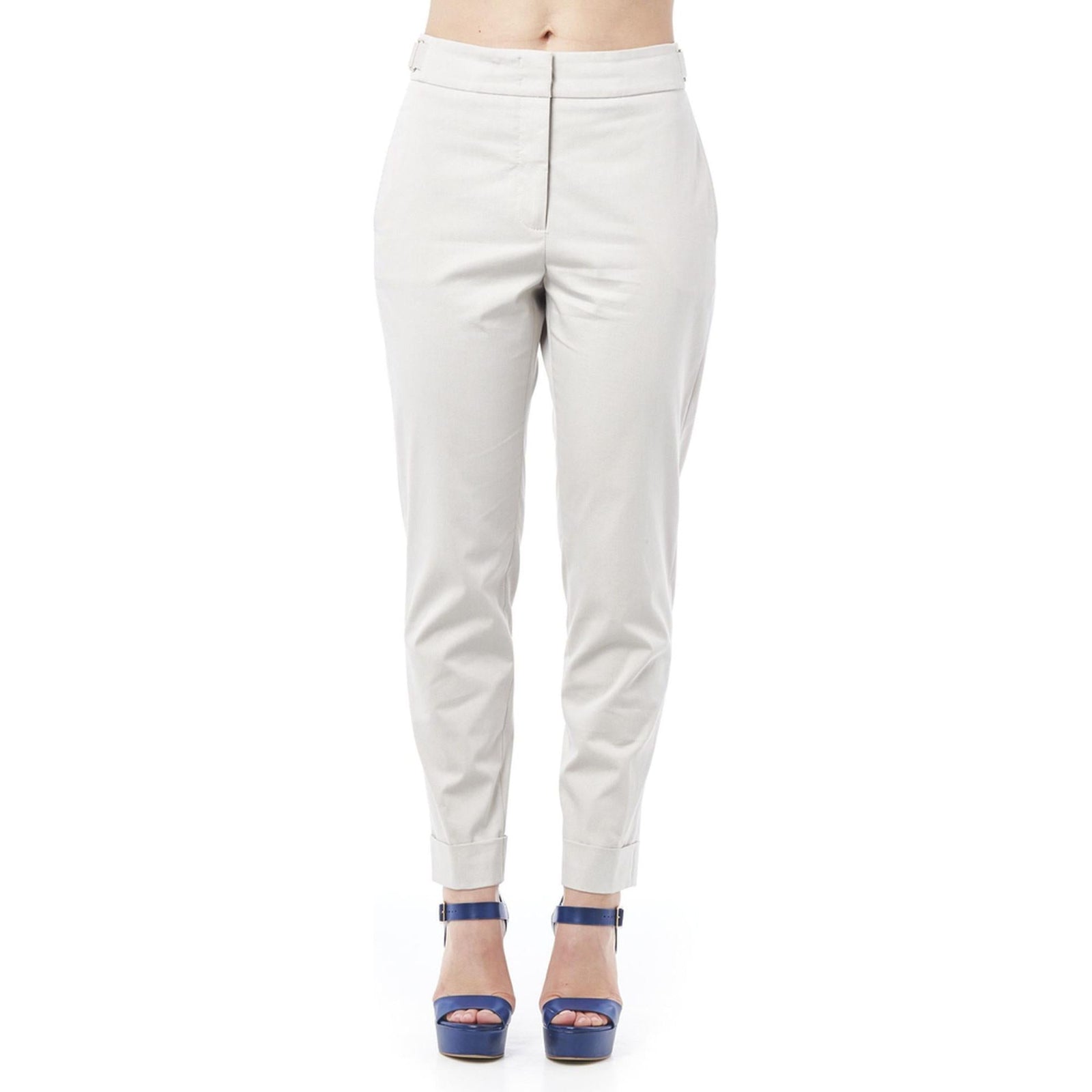 Straight Leg Trousers with Side and Back Pockets M Women