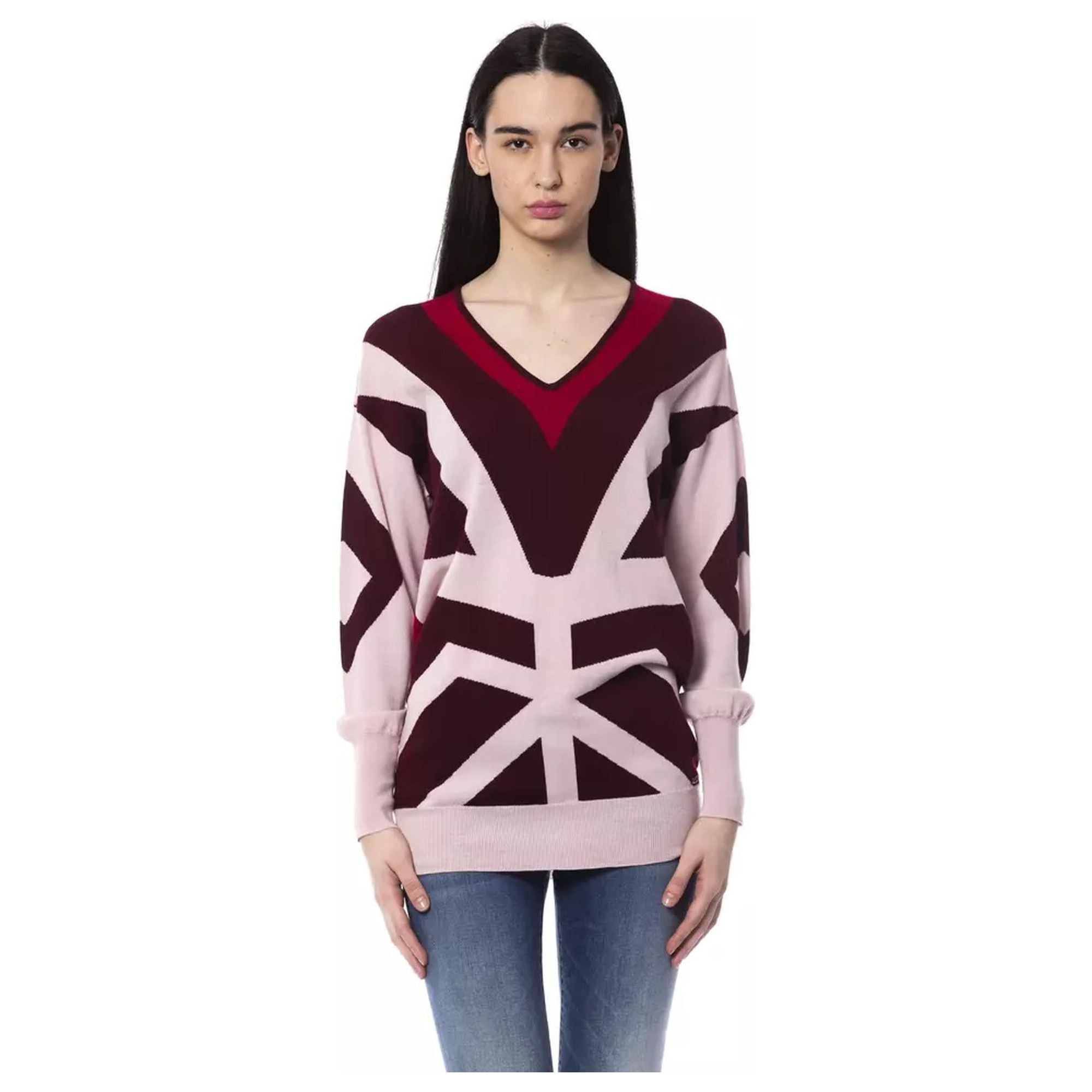 Oversized V-neck Sweater S Women