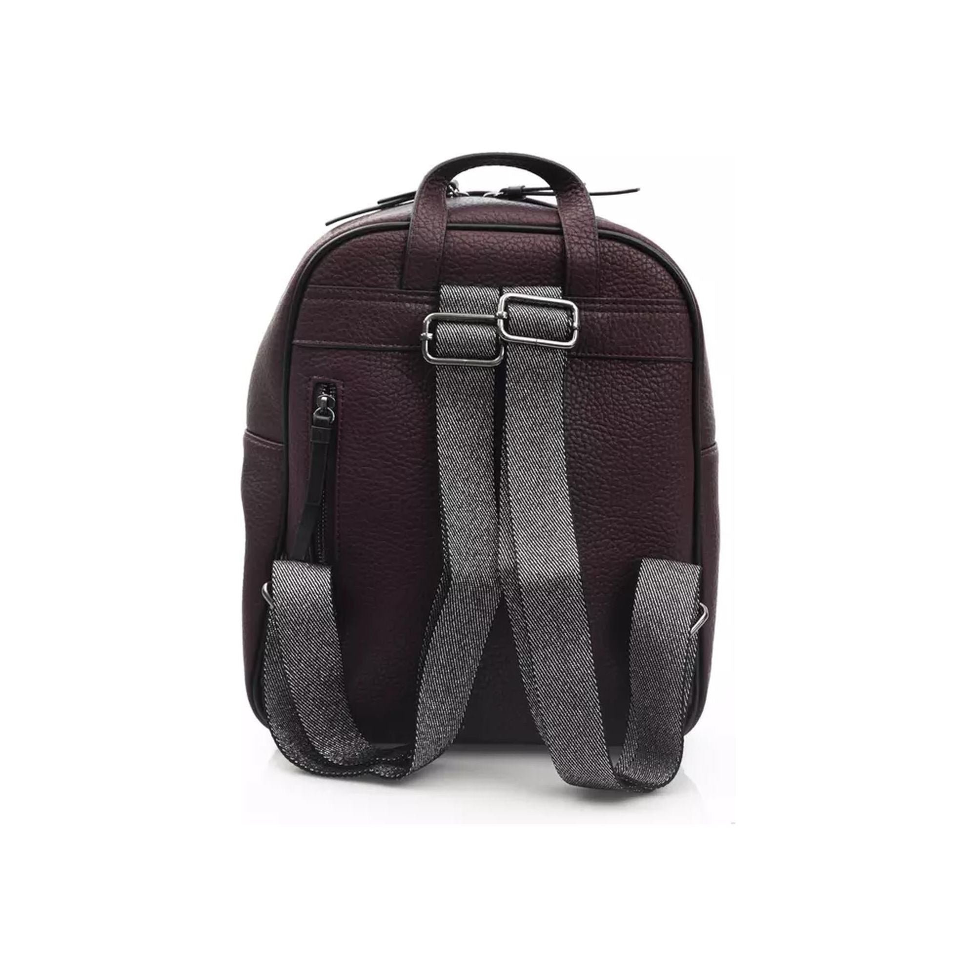 Zip Closure Backpack with Multiple Compartments and Logo