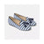 Striped Silk Moccasins with Suede Tassel 36 EU Women