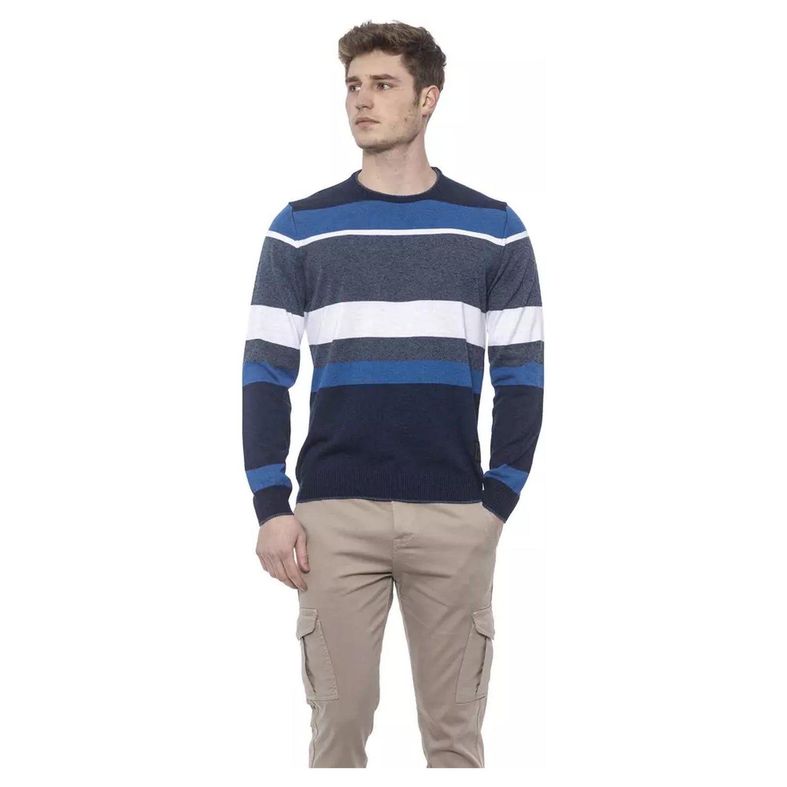 Striped Crewneck Sweater M Men