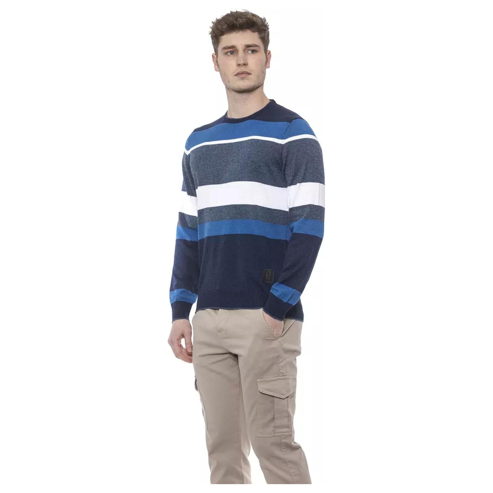 Striped Crewneck Sweater M Men