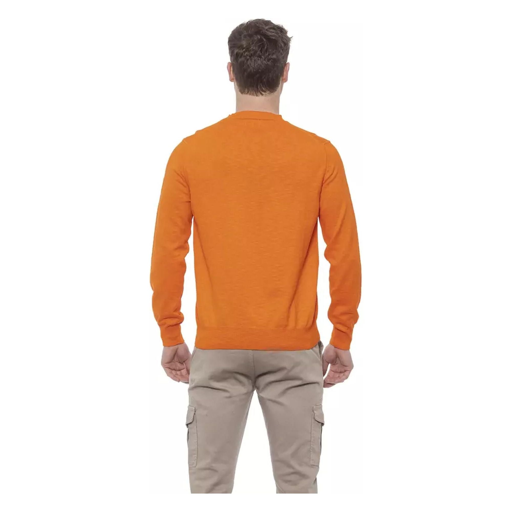 Solid Color Crewneck Man Sweater L Men