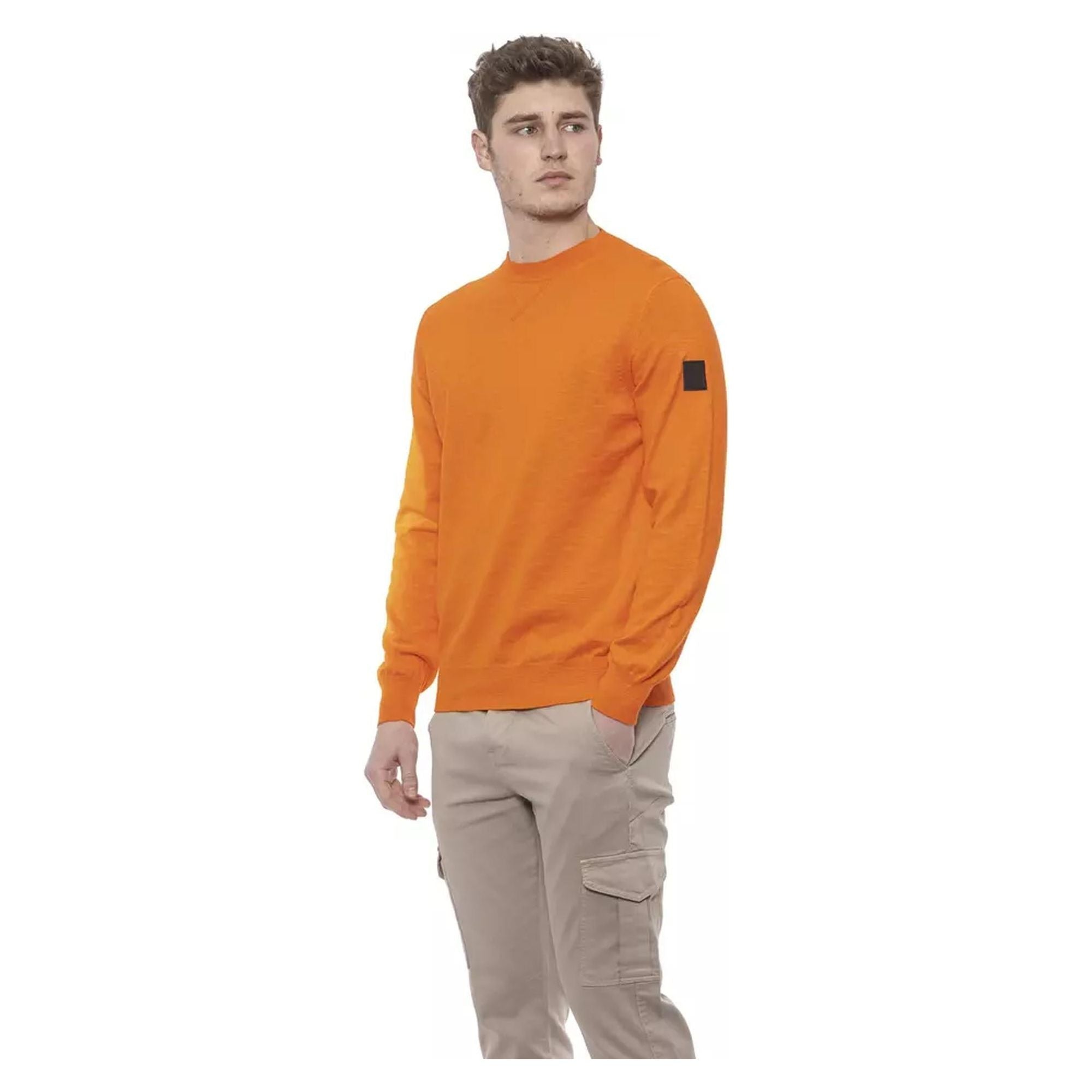 Solid Color Crewneck Man Sweater M Men