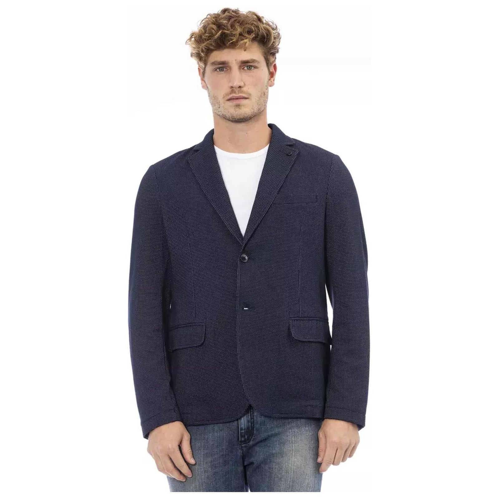 Classic Button Closure Jacket with Front Pockets 46 IT Men