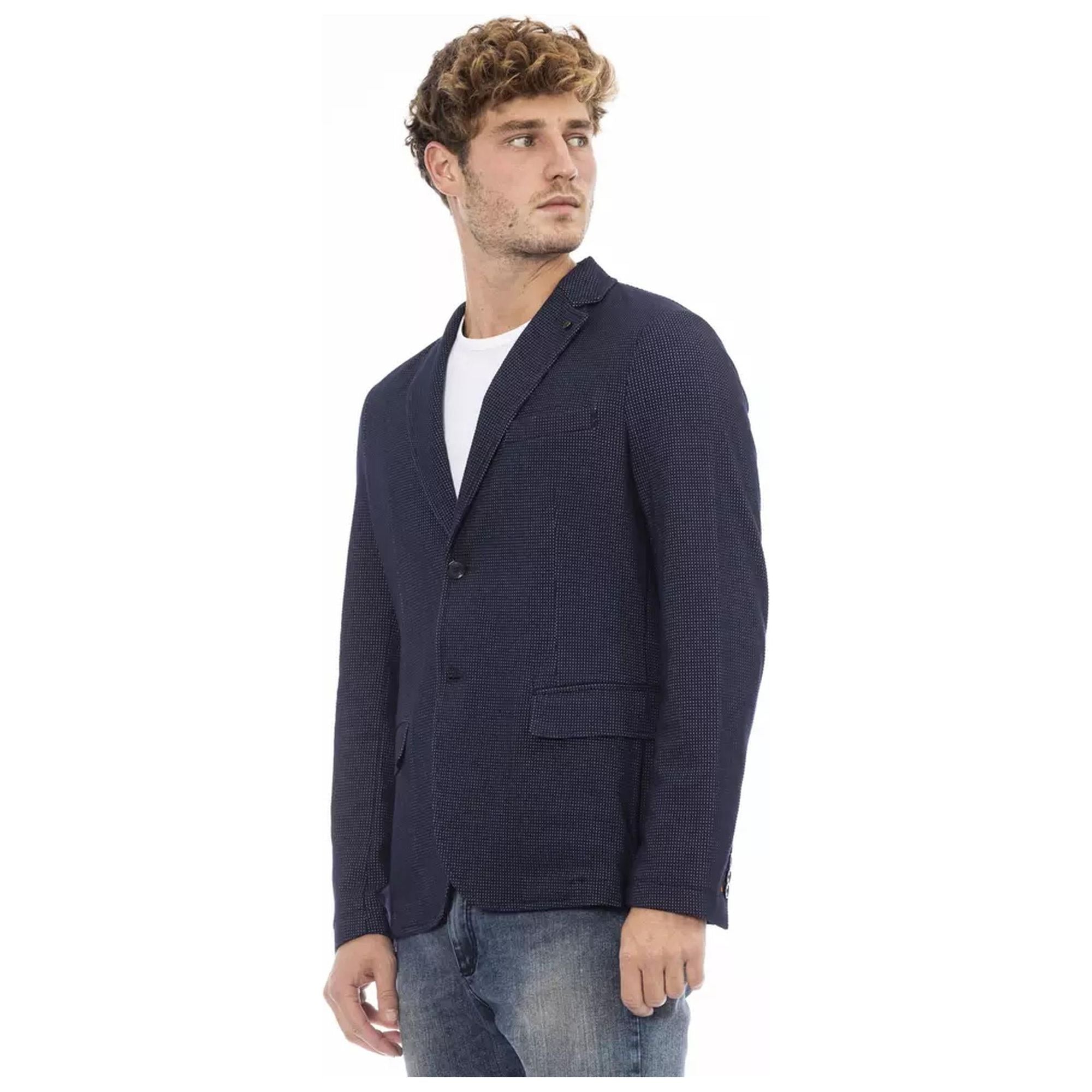 Classic Button Closure Jacket with Front Pockets 46 IT Men