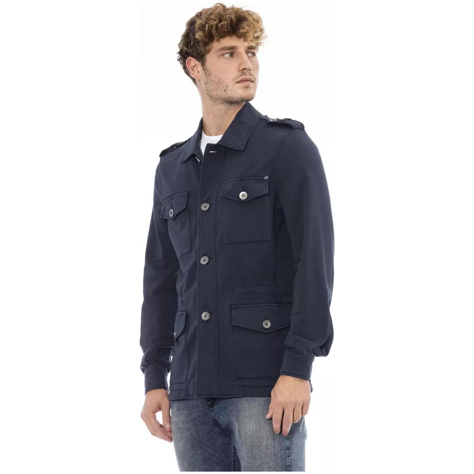 Classic Button Closure Jacket with Front Pockets 48 IT Men