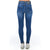 Worn Wash Denim Jeans with Multi-Pockets and Front Closure W28 US Women