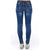 Worn Wash Skinny Denim Jeans with Multi-Pockets W26 US Women