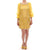 Yellow Lace Crystal Sheath Dress by Dolce &amp; Gabbana 38 IT Women