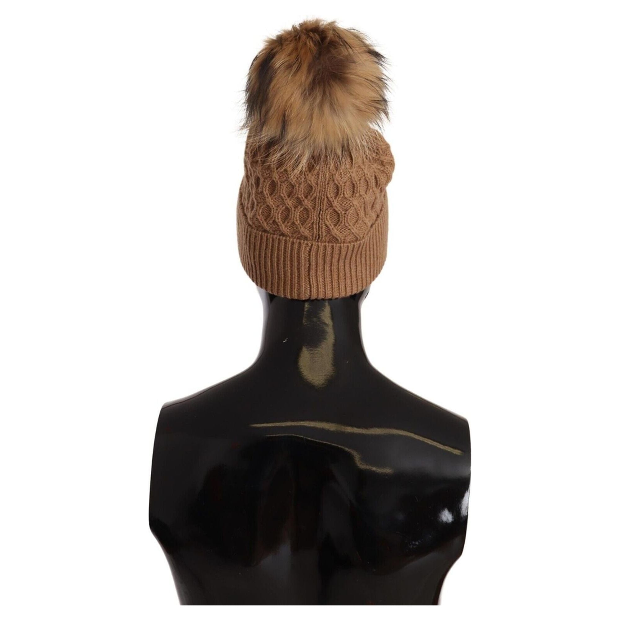 Stunning Dolce & Gabbana Knit Beanie Hat with Fleece Liner