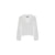 Wool Blend V-Neck Sweater with Ribbed Accents S Women