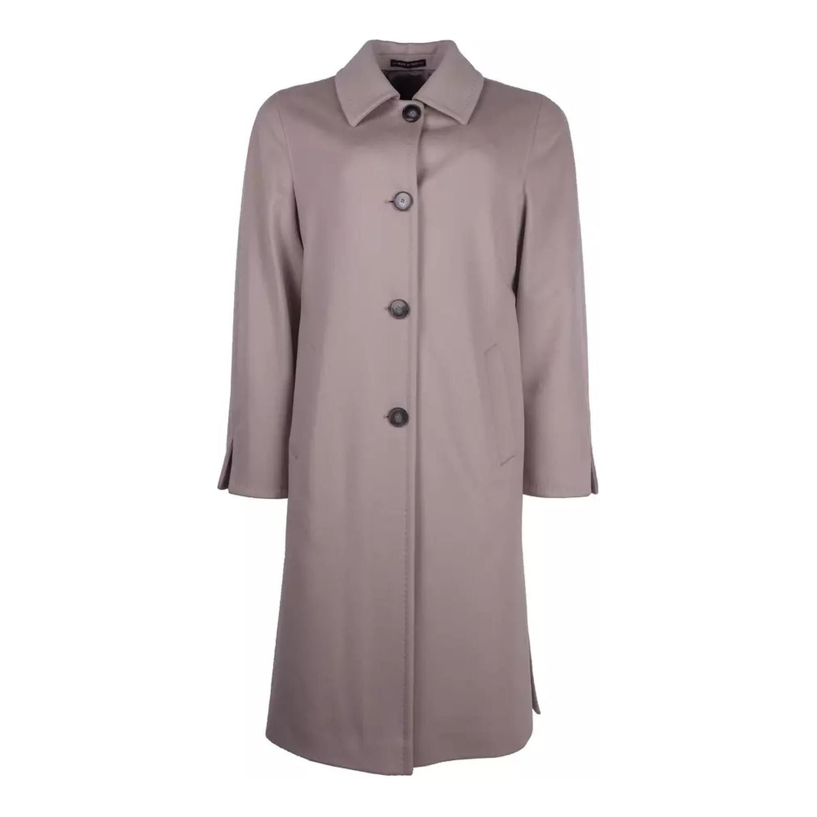 Woven Virgin Wool Coat with Four-Button Design 44 IT Women